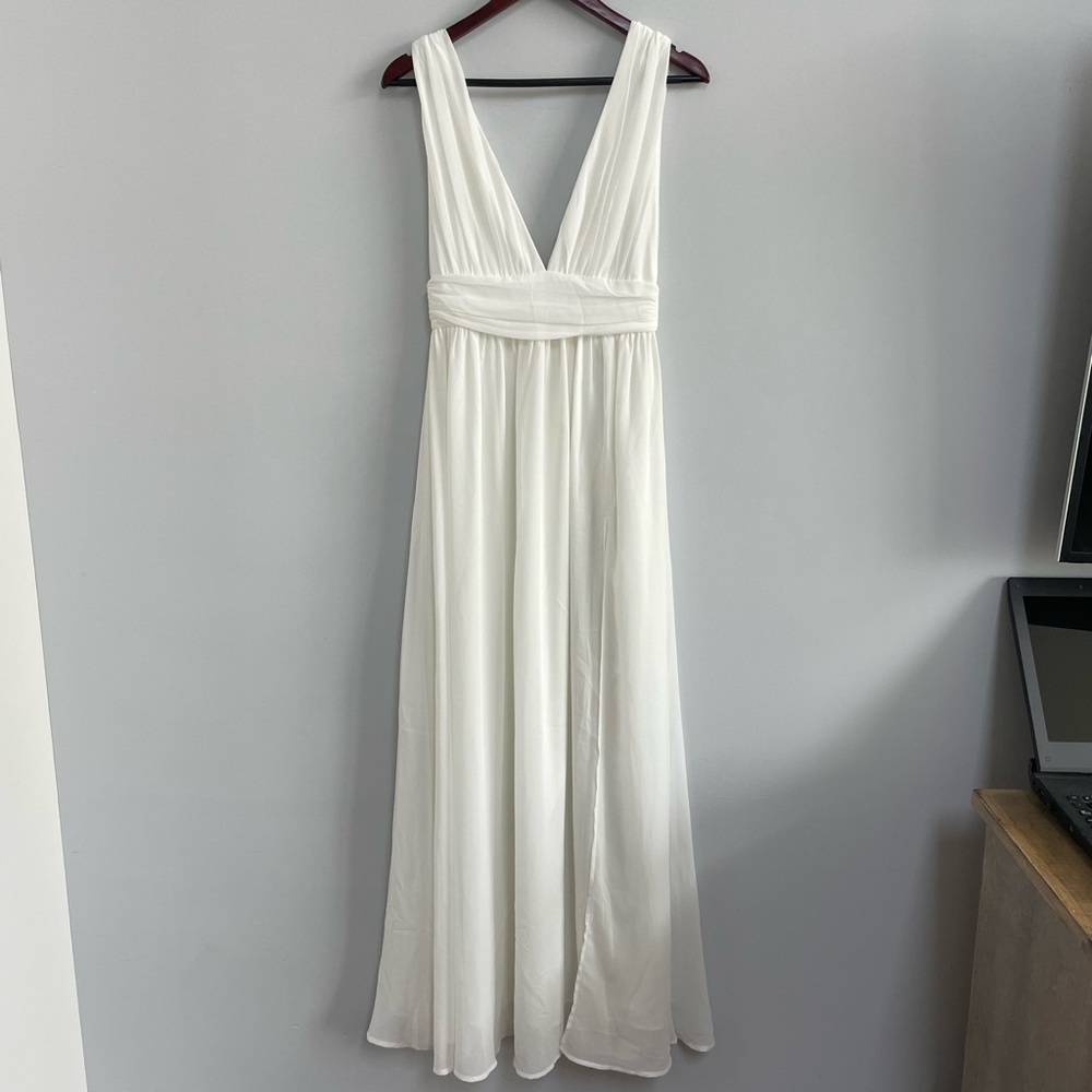 Lulus white maxi dress